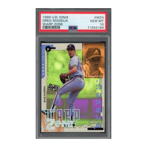 1999 U.D. Ionix Warp Zone #WZ4 Greg Maddux PSA 10