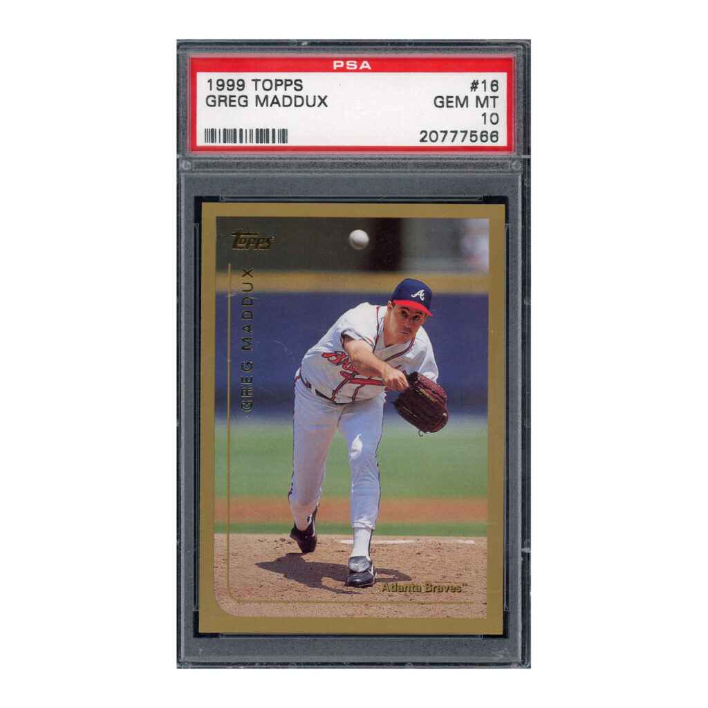 1999 Topps #16 Greg Maddux PSA 10