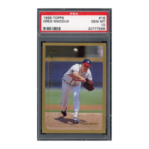 1999 Topps #16 Greg Maddux PSA 10