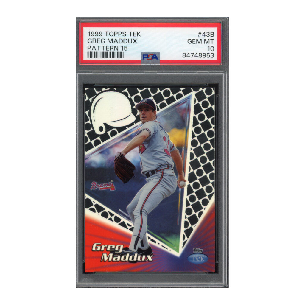 1999 Topps Tek #43B Away Pattern 15 Greg Maddux PSA 10