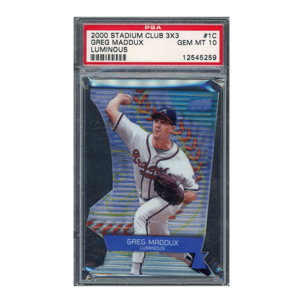 2000 Stadium Club 3x3 Luminous #1C Greg Maddux PSA 10
