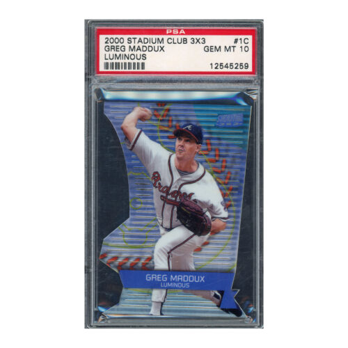 2000 Stadium Club 3x3 Luminous #1C Greg Maddux PSA 10