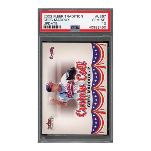 2002 Fleer Tradition Update #U367 Greg Maddux PSA 10