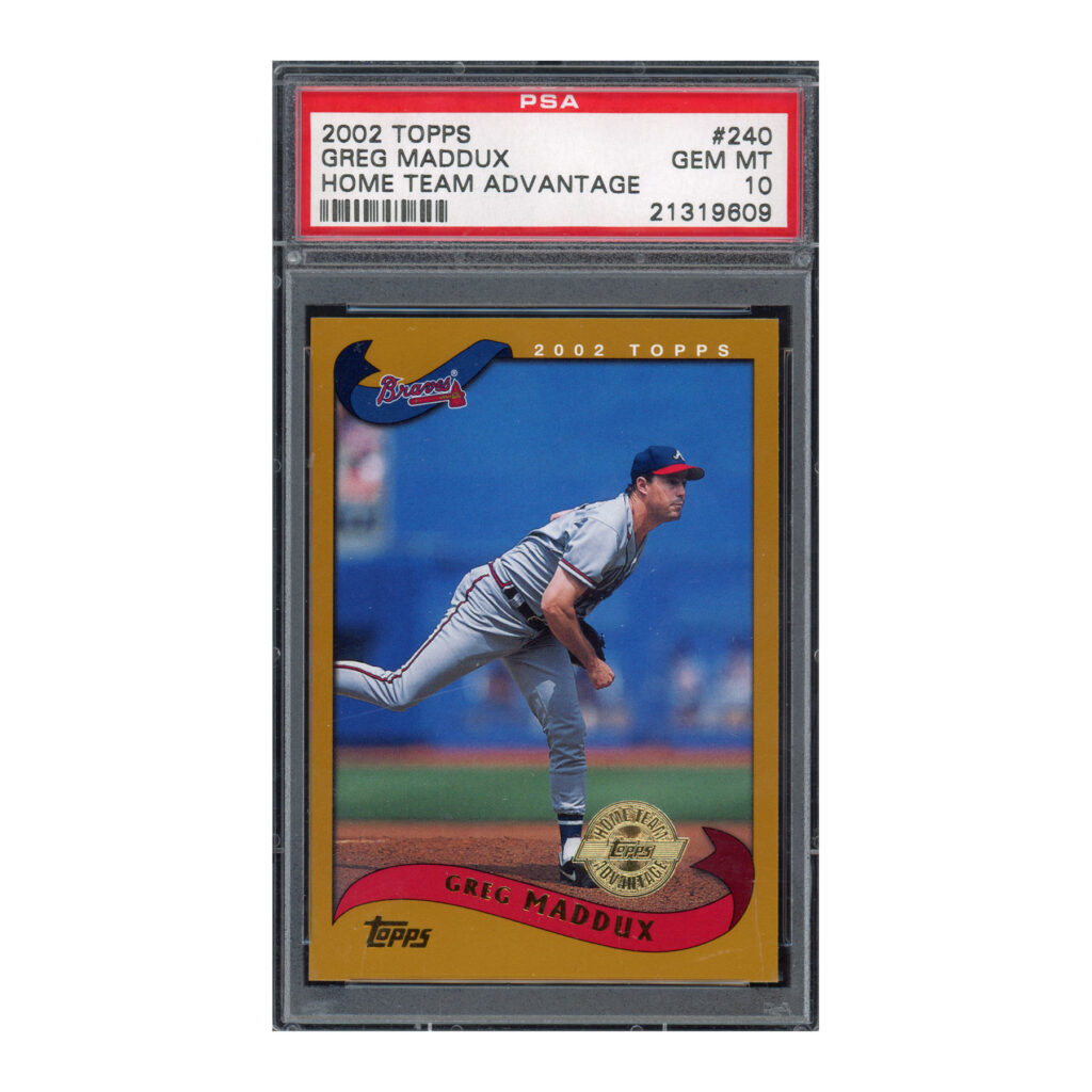 2002 Topps Home Team Advantage #240 Greg Maddux PSA 10