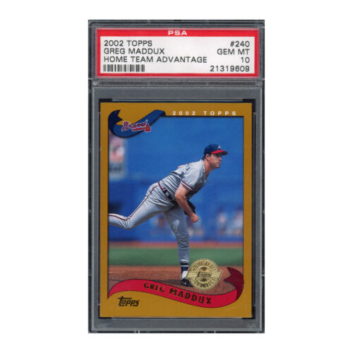 2002 Topps Home Team Advantage #240 Greg Maddux PSA 10