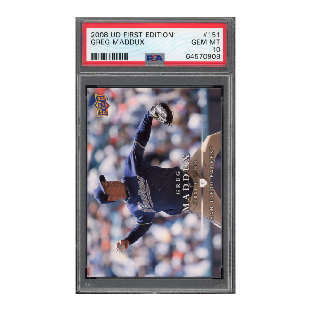 2008 UD Upper Deck First Edition #151 Greg Maddux PSA 10