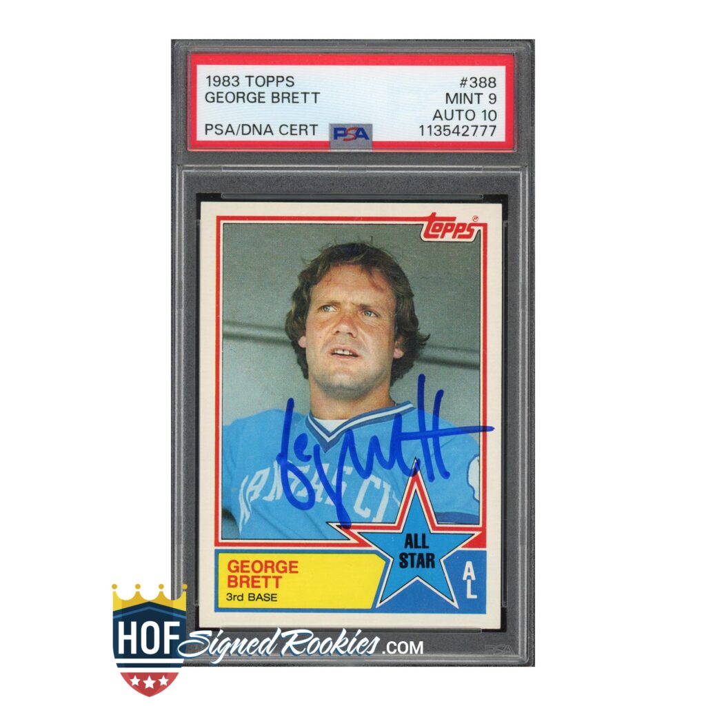 1983 Topps #388 George Brett PSA 9 Auto 10