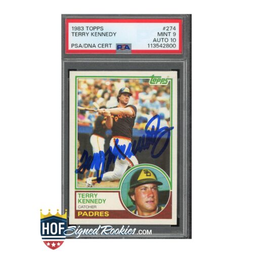 1983 Topps #274 Terry Kennedy PSA 9 Auto 10