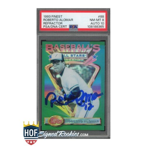 1993 Finest Refractor #88 Roberto Alomar PSA 8 Auto 10