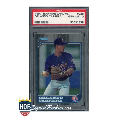 1997 Bowman Chrome #236 Orlando Cabrera PSA 10