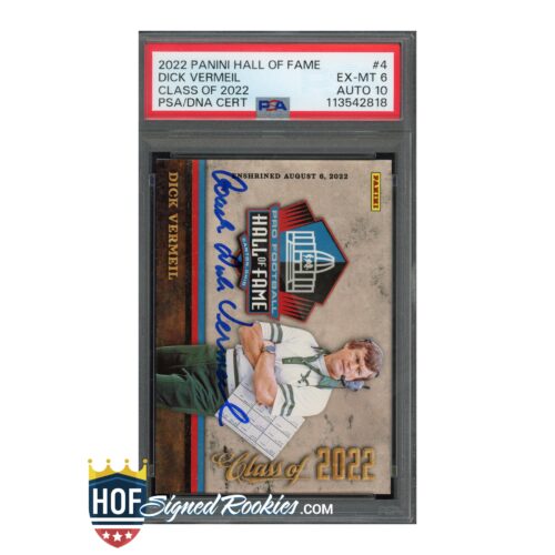 2022 Panini HOF #4 Dick Vermeil PSA 6 Auto 10