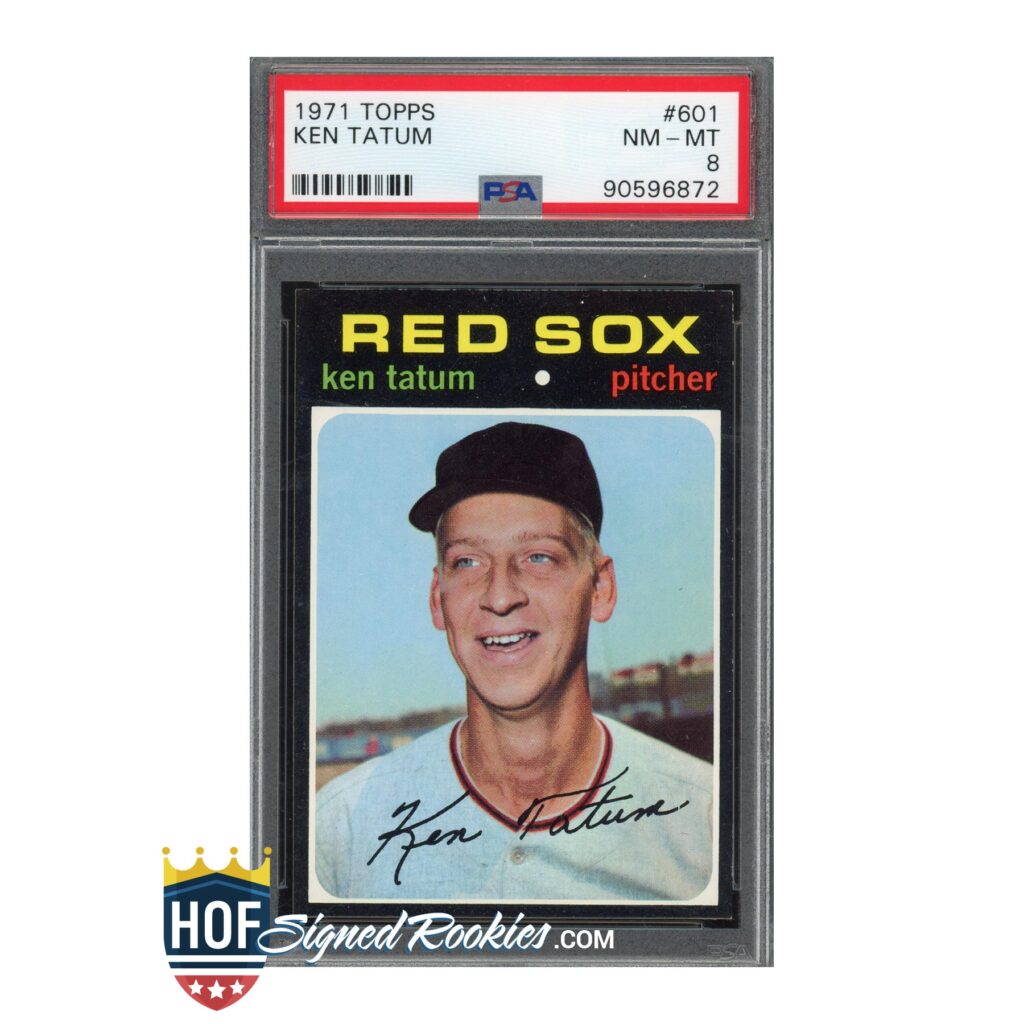 1971 Topps #601 Ken Tatum PSA 8