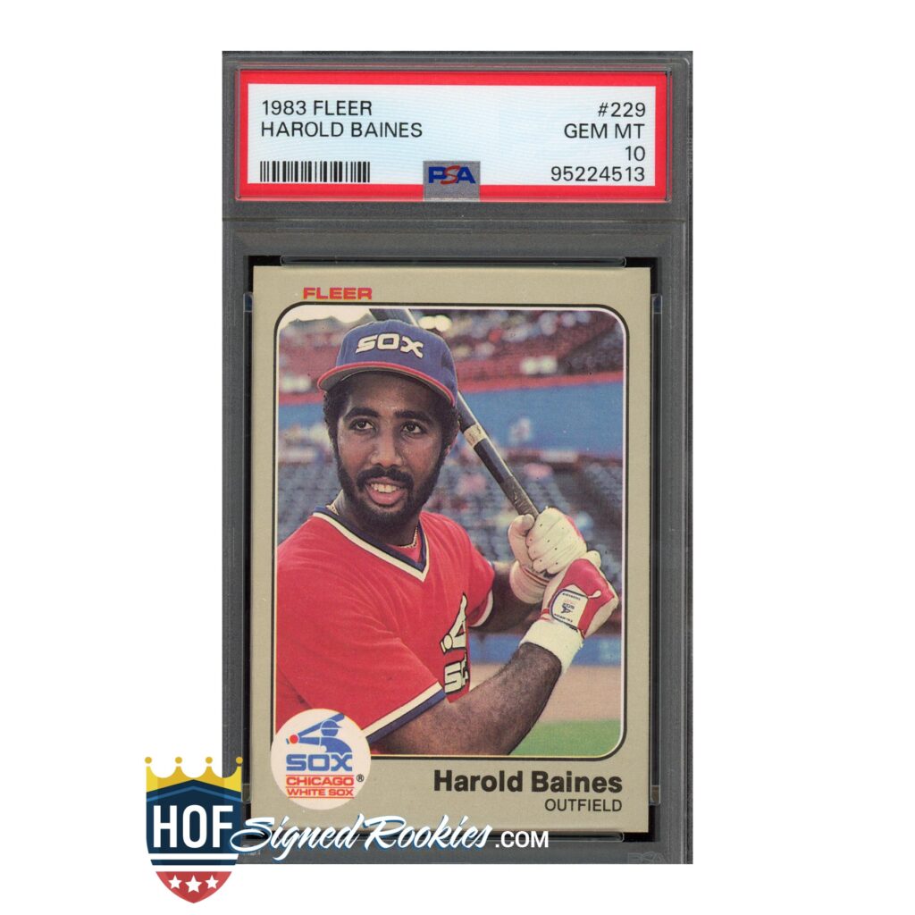 1983 Fleer #229 Harold Baines PSA 10