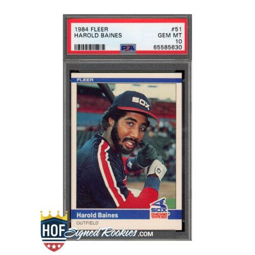 1984 Fleer #51 Harold Baines PSA 10