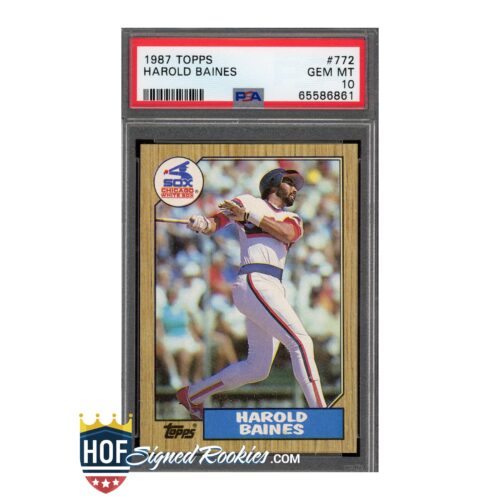 1987 Topps #772 Harold Baines PSA 10