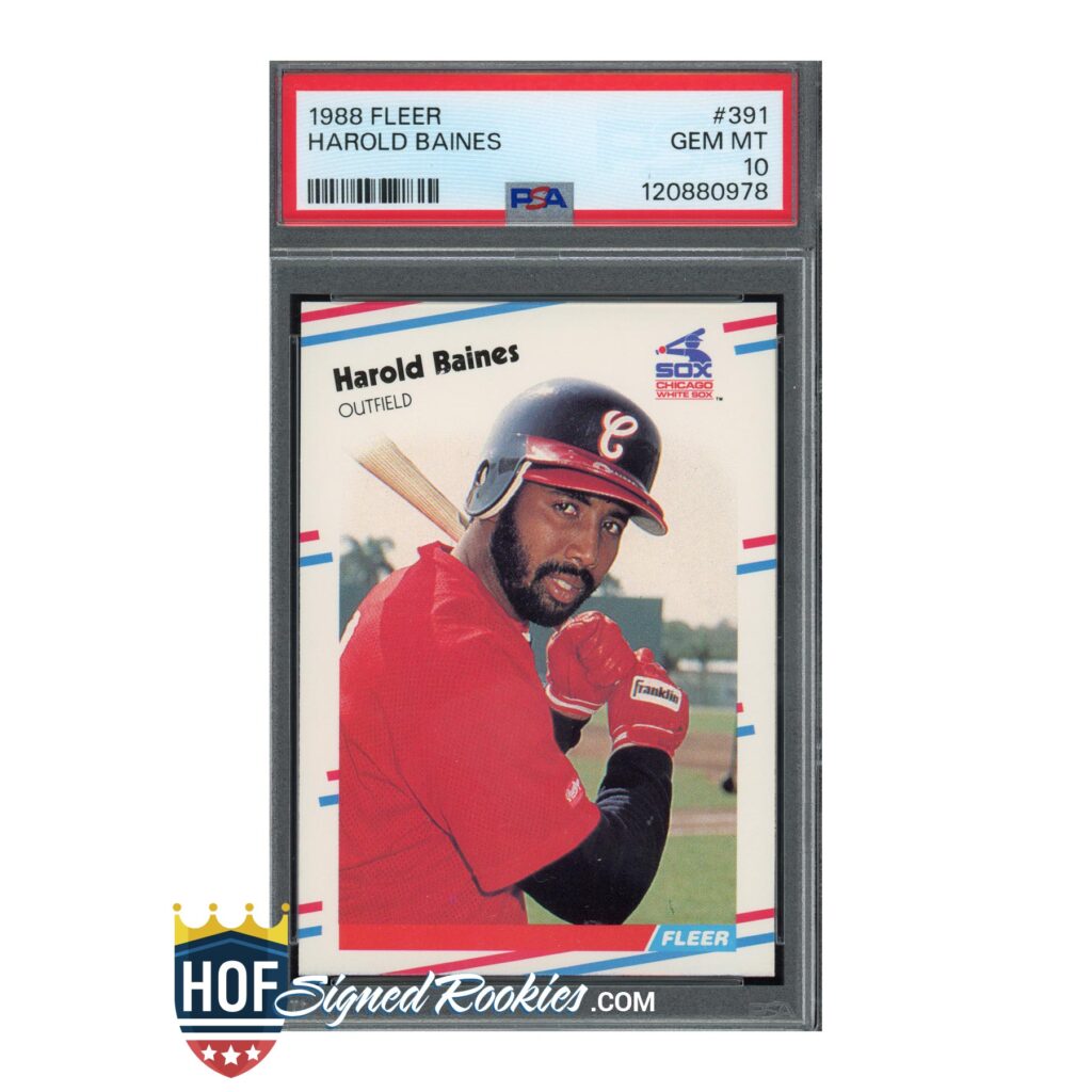 1988 Fleer #391 Harold Baines PSA 10