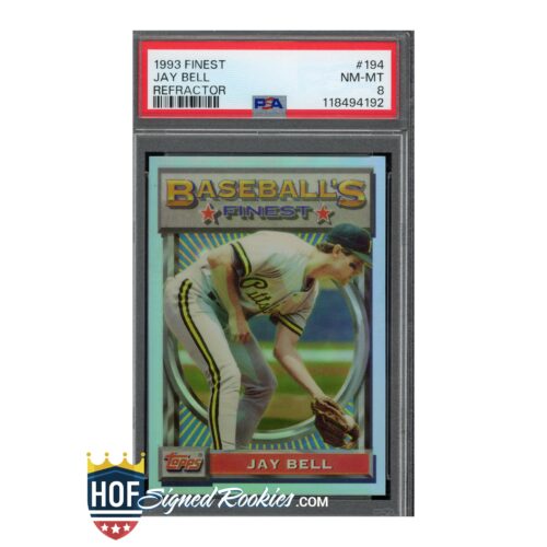 1993 Finest Refractor #194 Jay Bell PSA 8