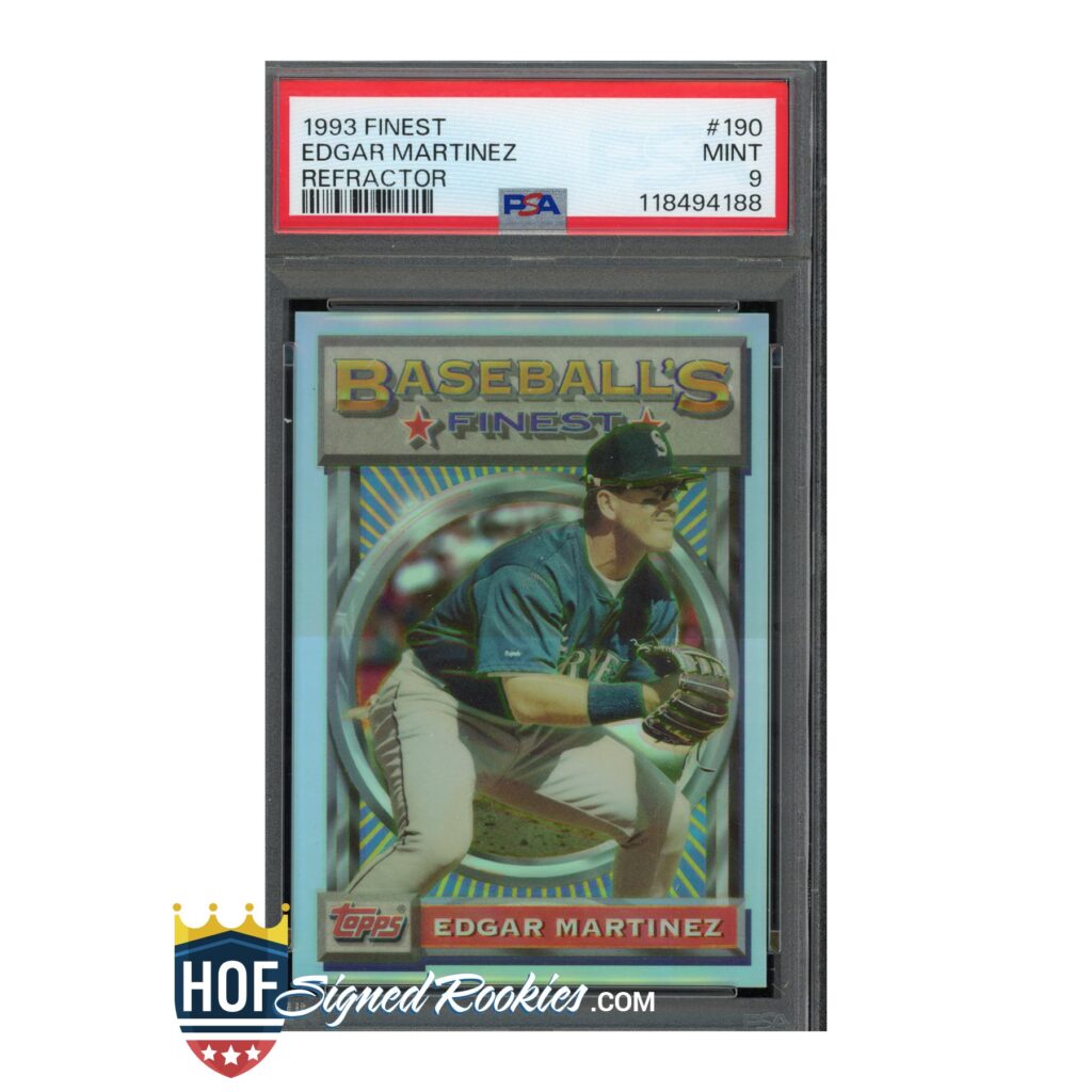 1993 Finest Refractor #190 Edgar Martinez PSA 9