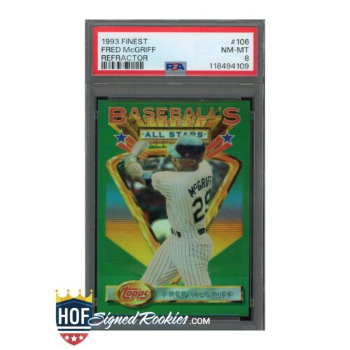 1993 Finest Refractor #106 Fred McGriff PSA 8