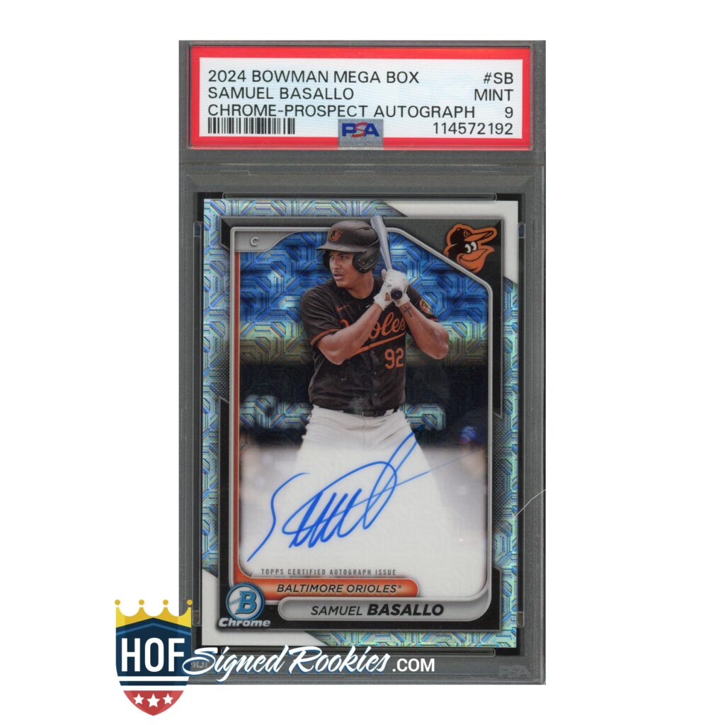 2024 Bowman Chrome Mega Box #SB Samuel Sam Basallo PSA 9
