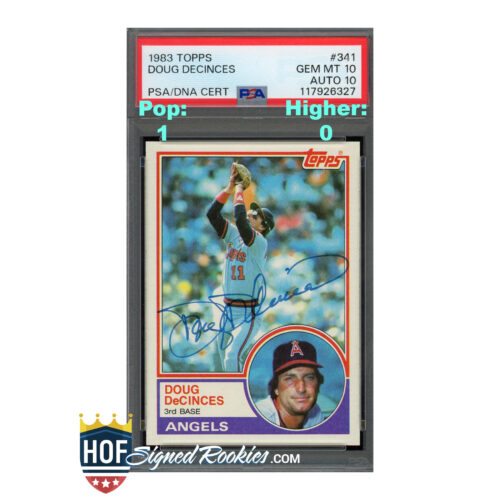1983 Topps #341 Doug DeCinces PSA 10 Auto 10