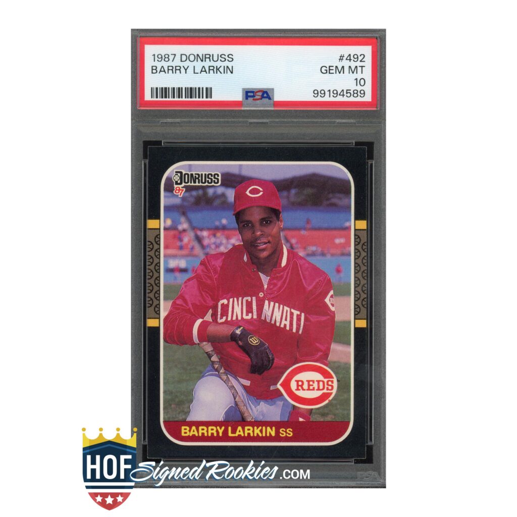 1987 Donruss #492 Barry Larkin PSA 10