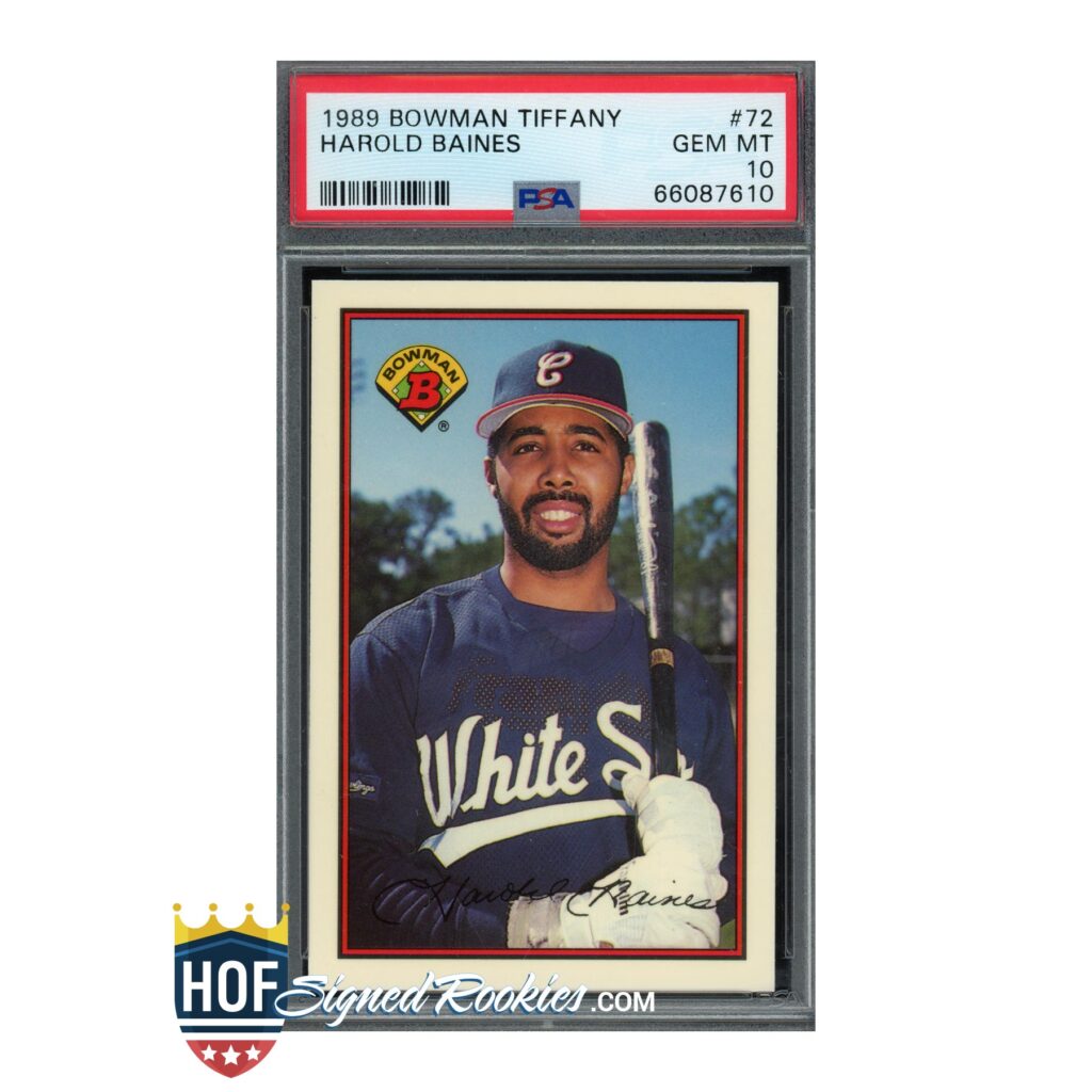 1989 Bowman Tiffany #72 Harold Baines PSA 10