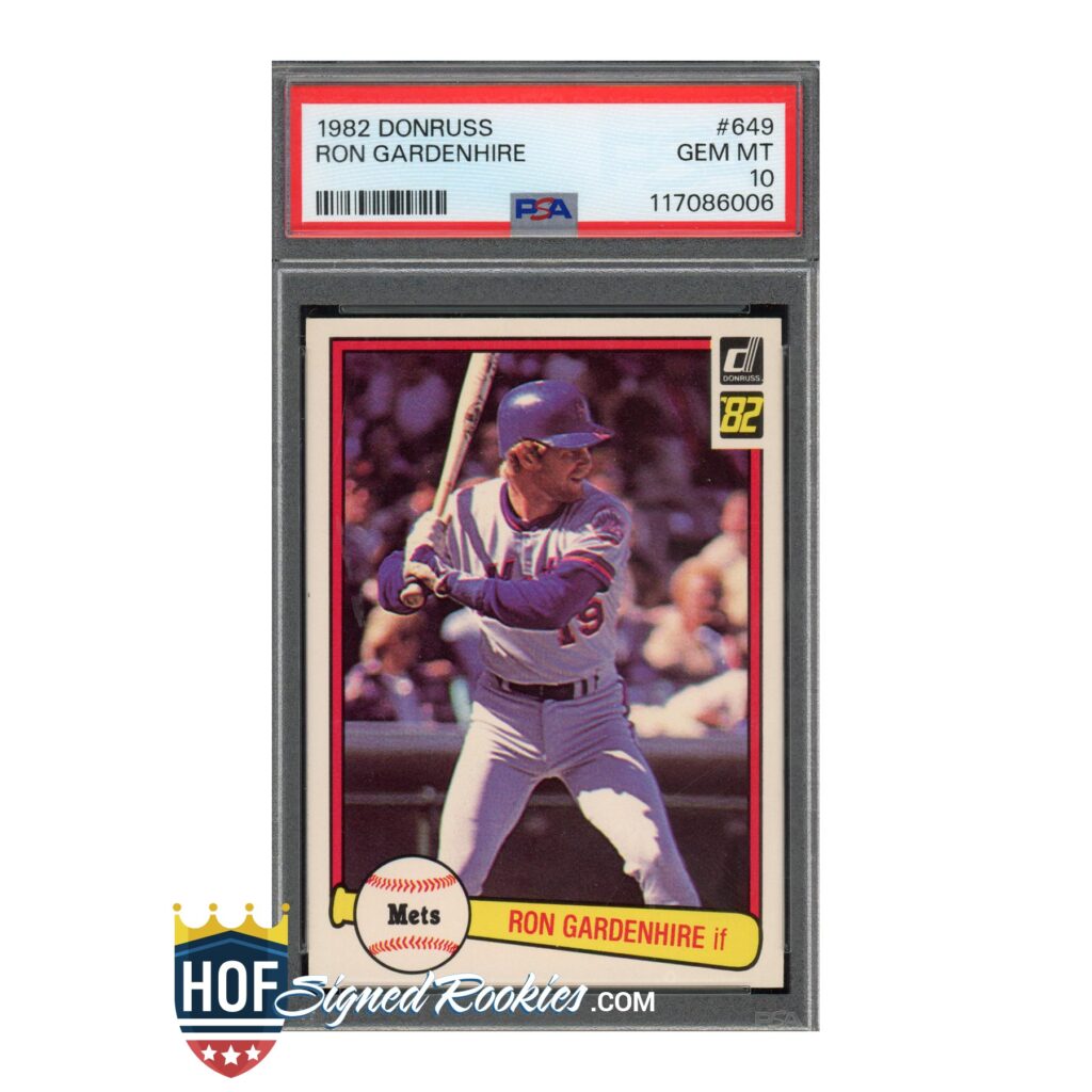 1982 Donruss #649 Ron Gardenhire PSA 10