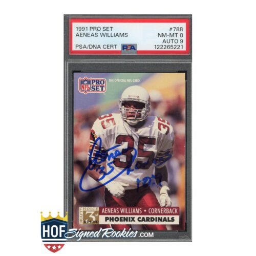 1991 Pro Set #788 Aeneas Williams PSA 8 Auto 9