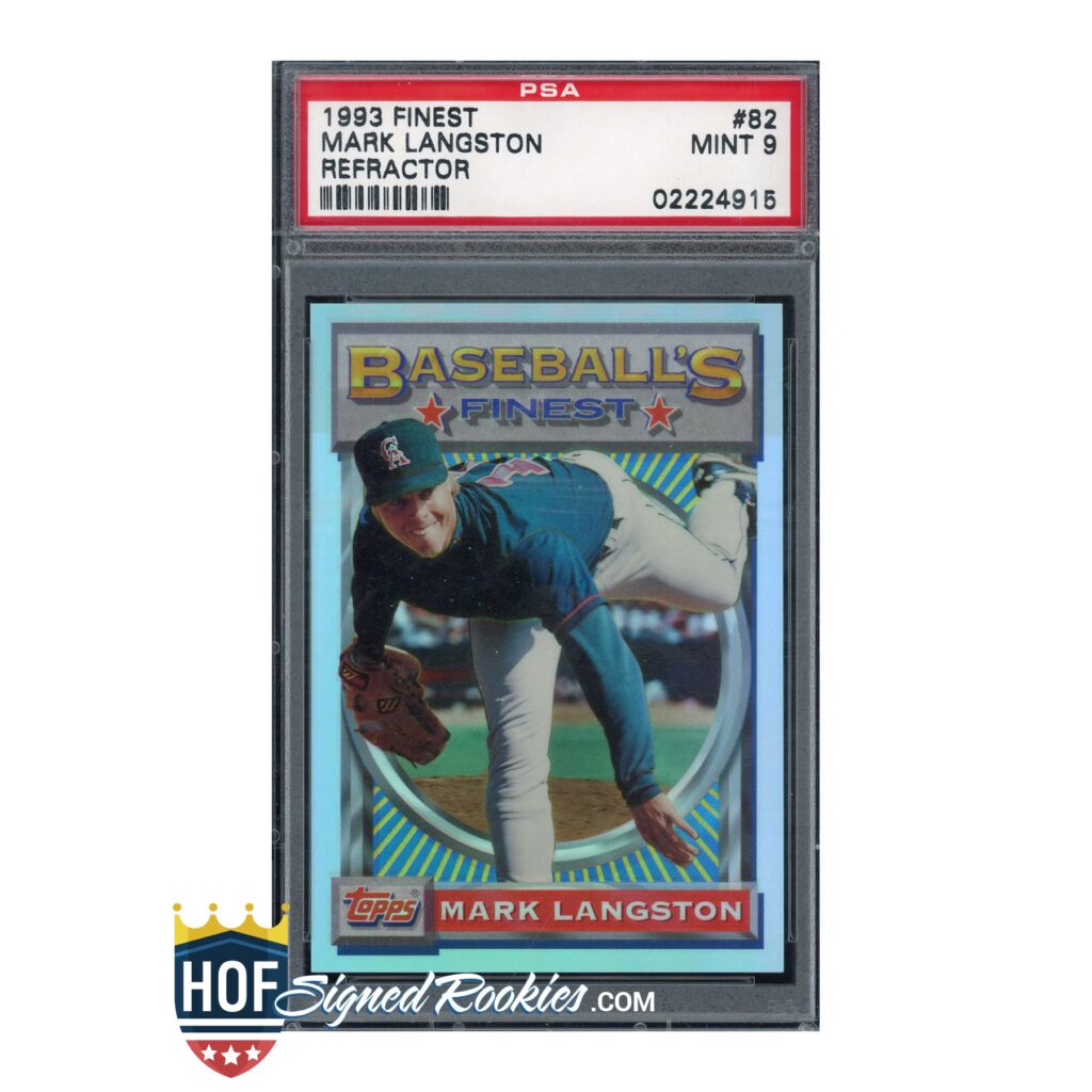 1993 Finest Refractor #82 Mark Langston PSA 9