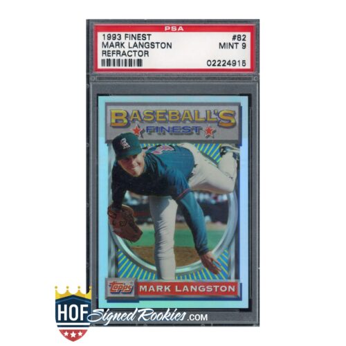 1993 Finest Refractor #82 Mark Langston PSA 9