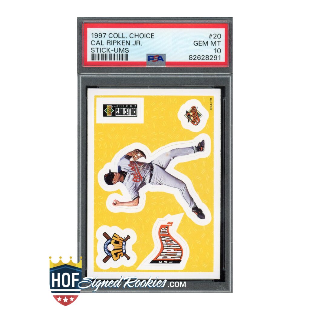 1997 Collector's Choice #20 Stick-Ums Cal Ripken PSA 10
