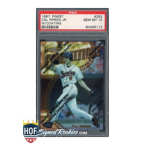 1997 Finest w/ Coating #252 Cal Ripken PSA 10