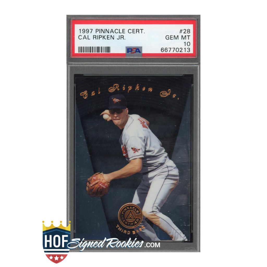 1997 Pinnacle Certified #28 Cal Ripken PSA 10