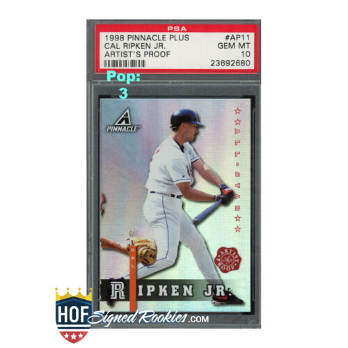 1998 Pinnacle Plus Artist's Proof #AP11 Cal Ripken PSA 10