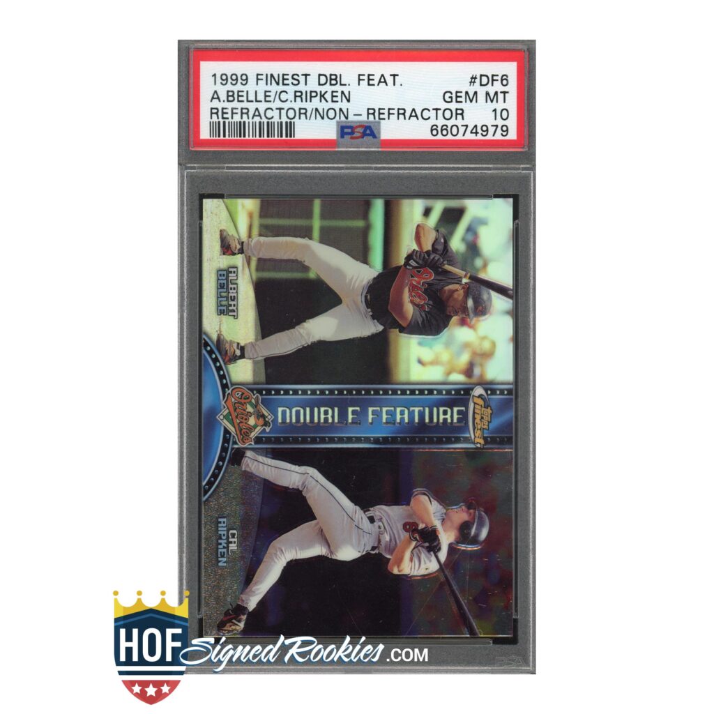 1999 Finest Double Refractor Albert Belle Cal Ripken PSA 10