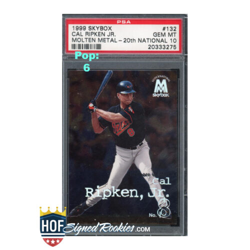 1999 Skybox Molten Metal 20th National #132 Cal Ripken PSA 10