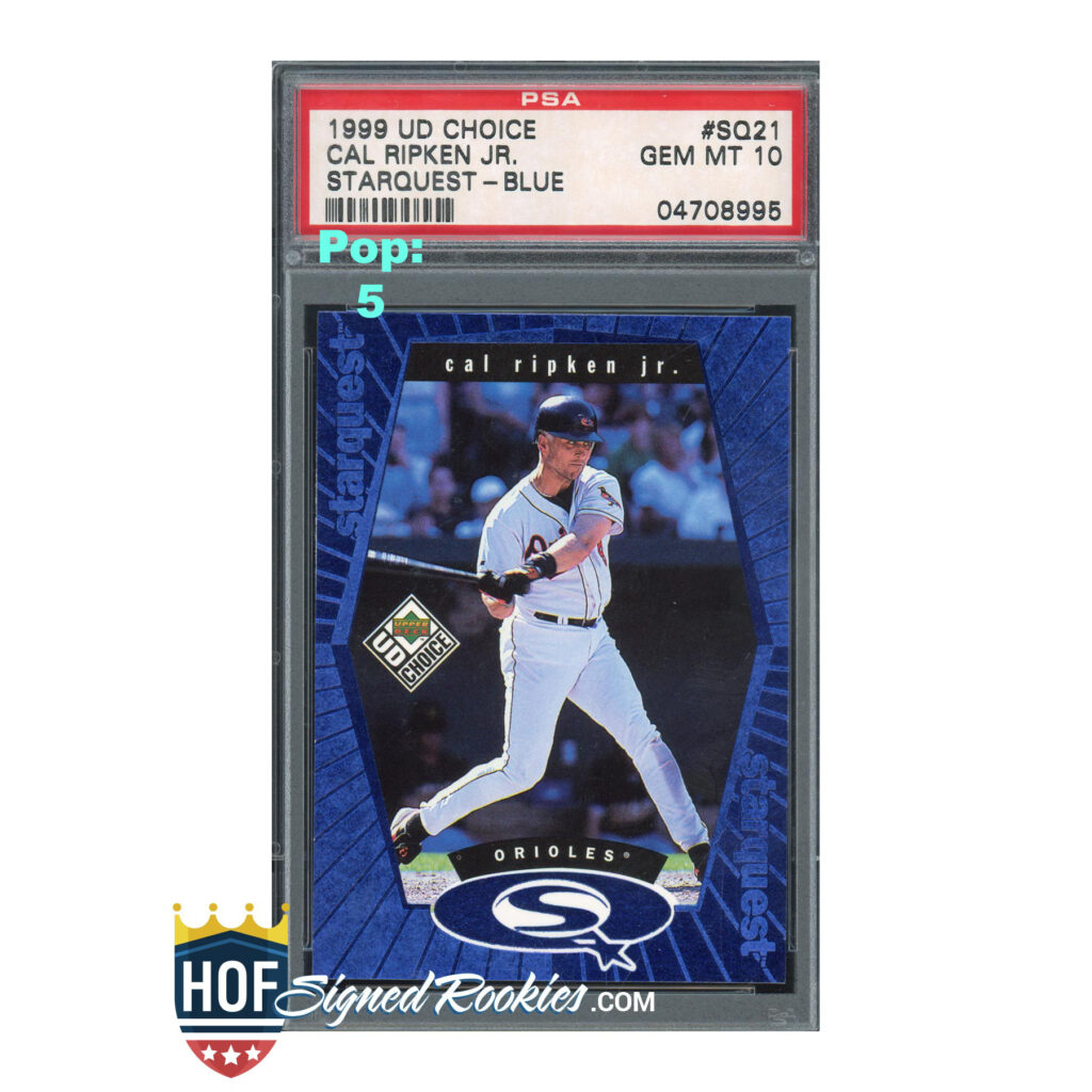 1999 UD Upper Deck Choice Starquest Blue #SQ21 Cal Ripken PSA 10