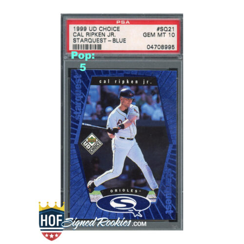 1999 UD Upper Deck Choice Starquest Blue #SQ21 Cal Ripken PSA 10