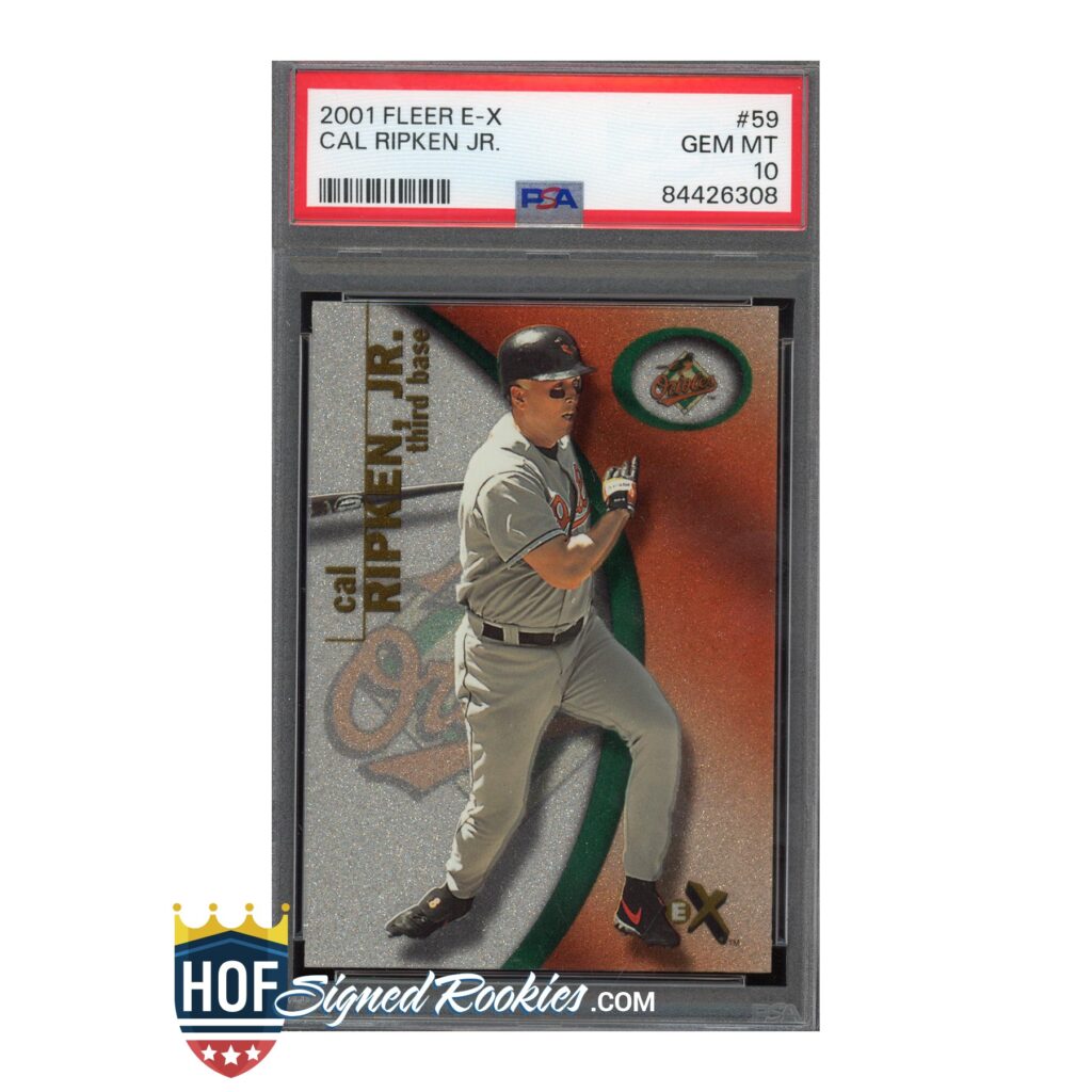 2001 Fleer E-X #59 Cal Ripken PSA 10