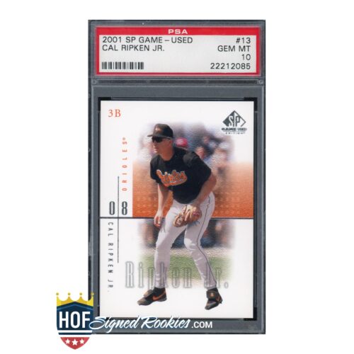 2001 SP Game Used #13 Cal Ripken PSA 10