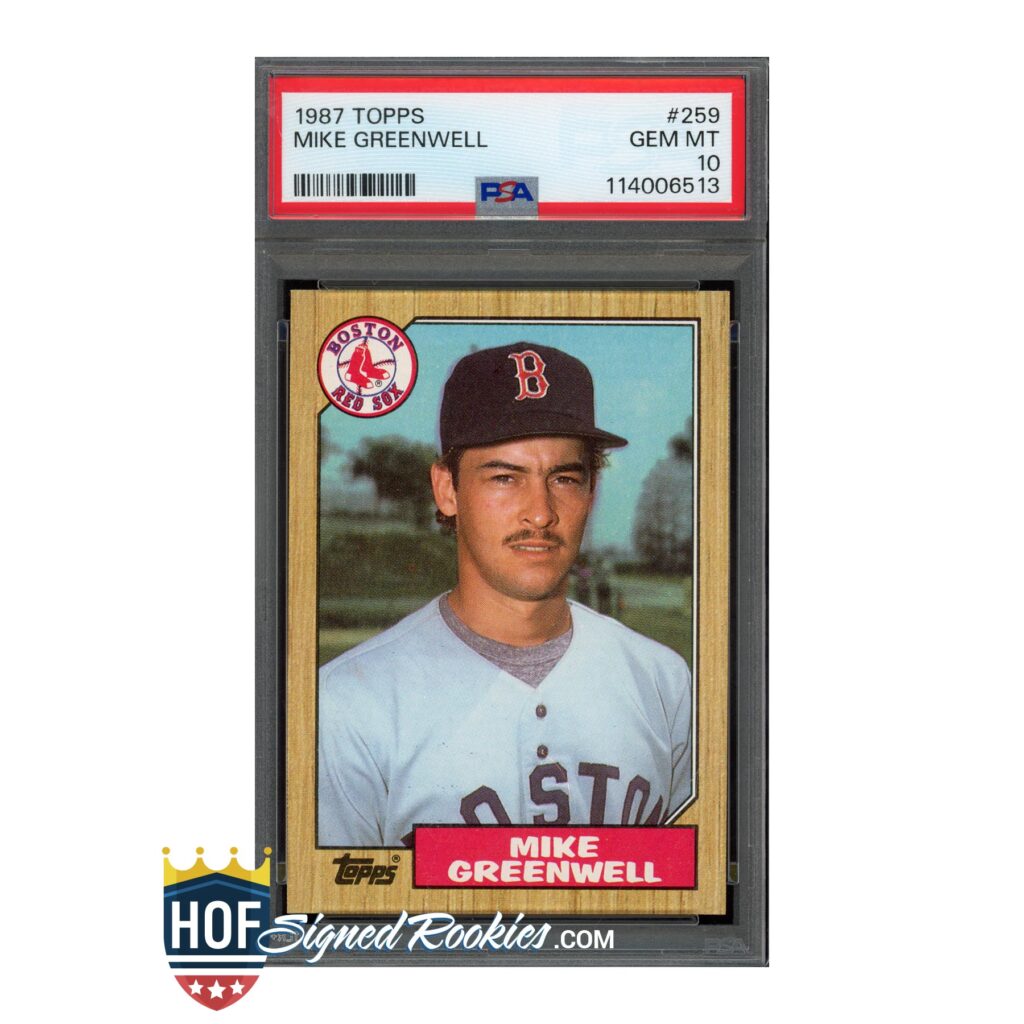 1987 Topps #259 Mike Greenwell PSA 10