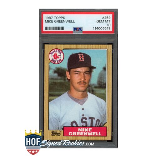 1987 Topps #259 Mike Greenwell PSA 10