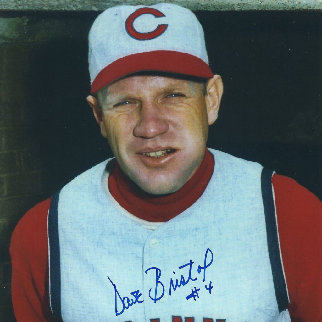 Dave Bristol reds signed auto autograph signature