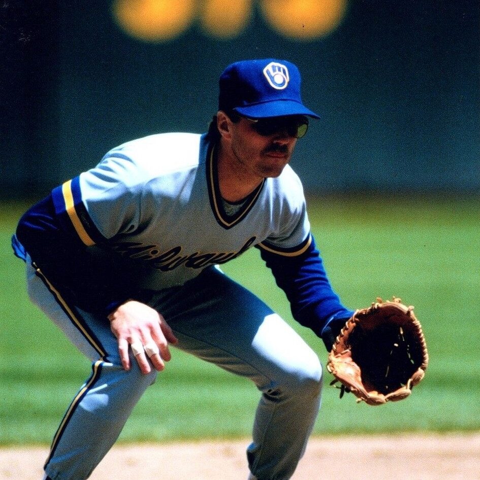 Jim gantner brewers signature auto autograph signed