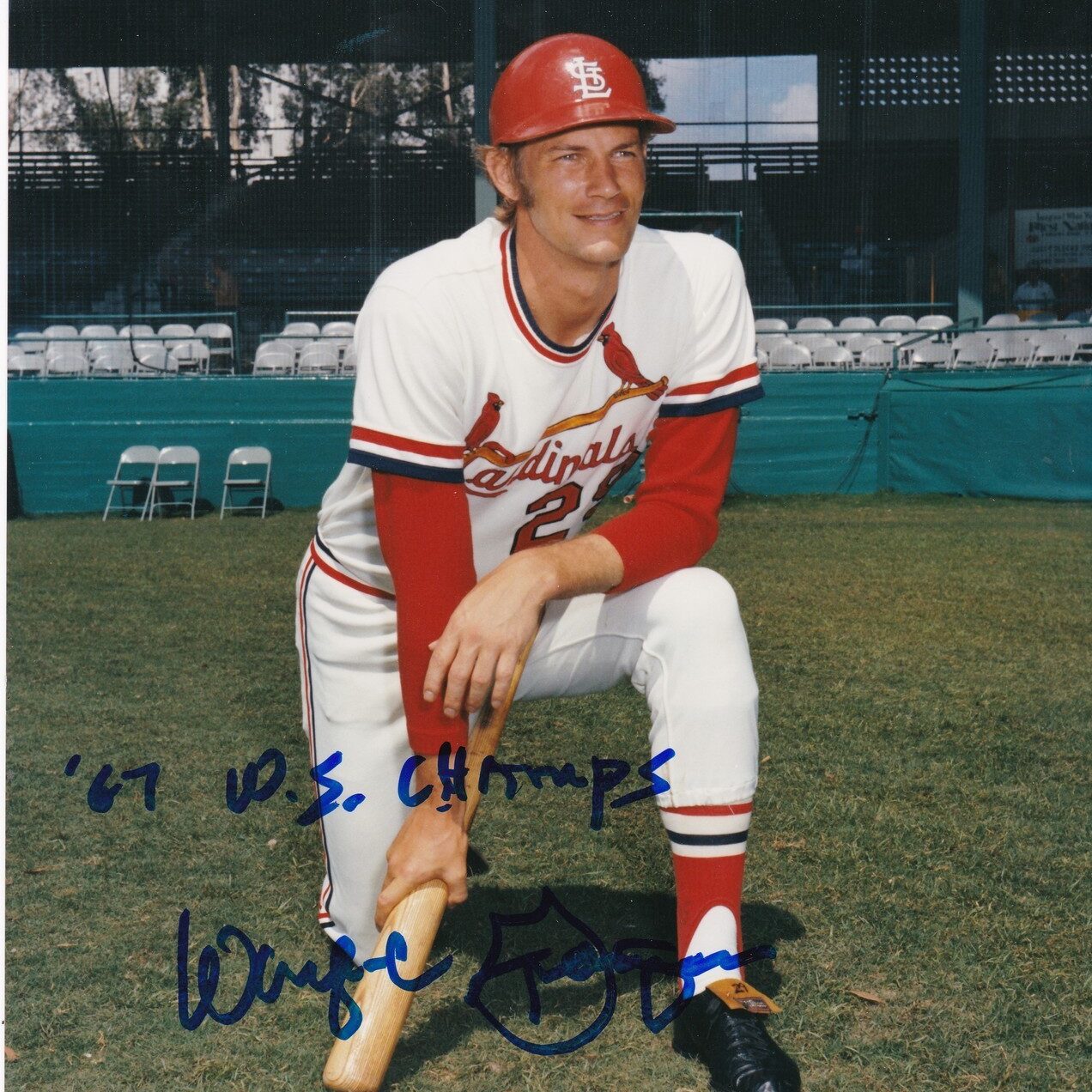 Wayne Granger cardinals reds signed signature auto autograph