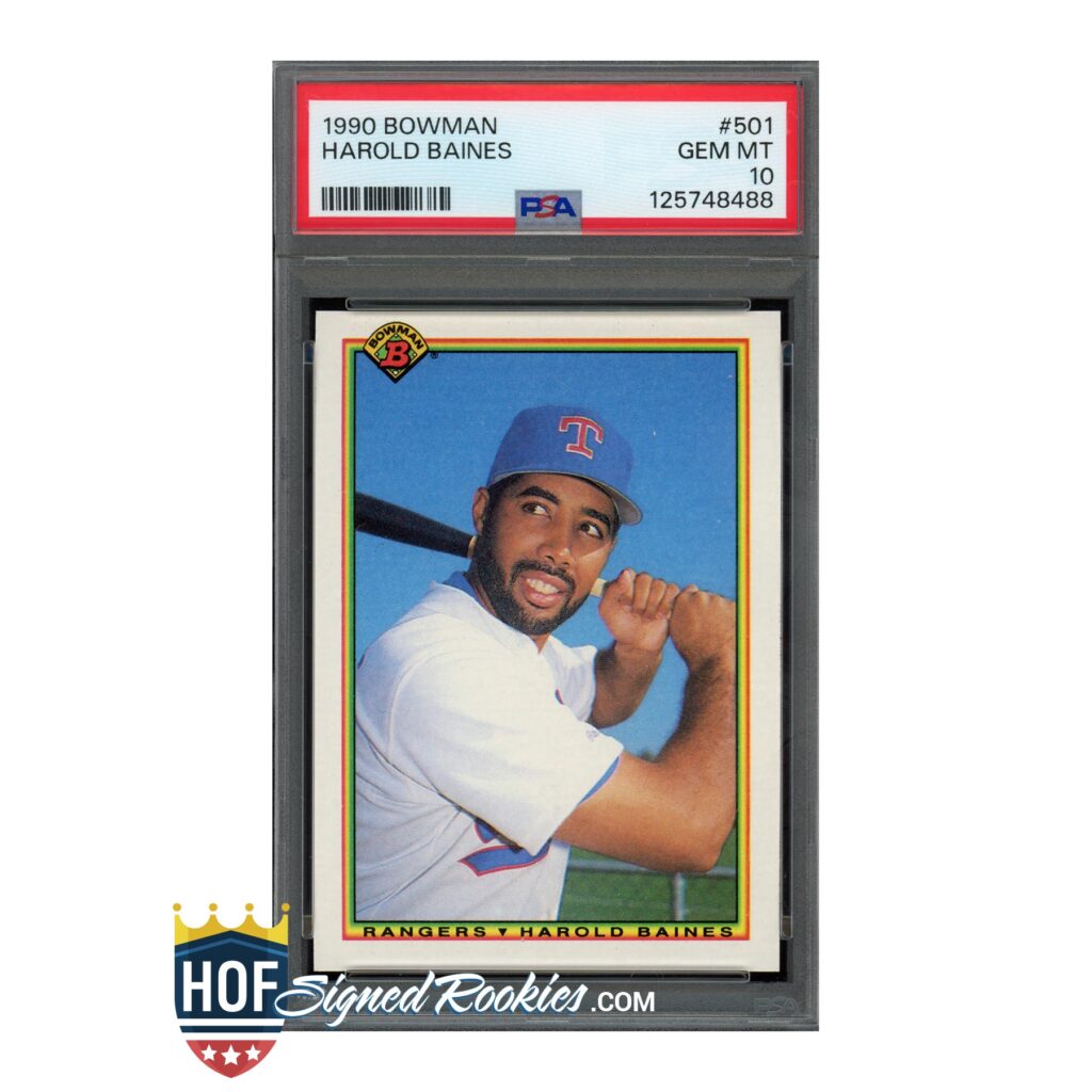 1990 Bowman #501 Harold Baines PSA 10
