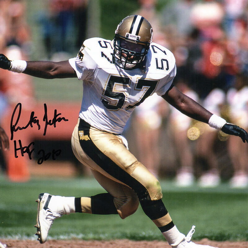 Rickey Jackson signing signature signed auto autograph saints