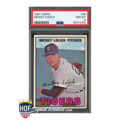 1967 Topps Mickey Lolich #88 PSA 8
