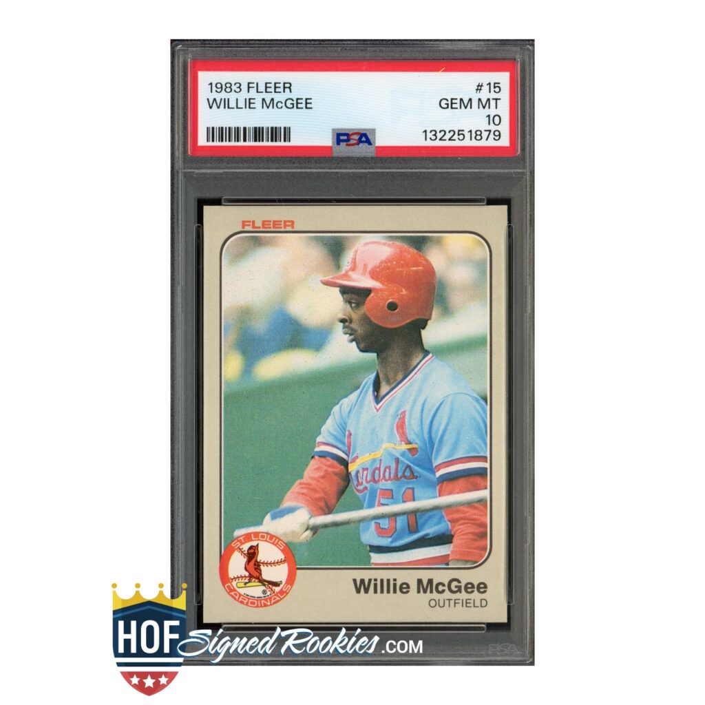 1983 Fleer #15 Willie McGee PSA 10